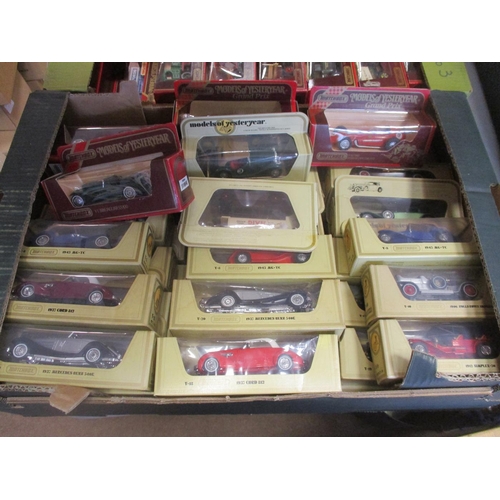 488 - Matchbox. Models of Yesteryear in maroon (54) and straw (40) boxes, mainly excellent to mint in good... 