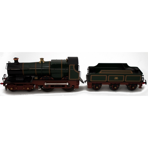 526 - Ace. O gauge steam locomotive with tender City  4-4-0 generally excellent in excellent box. (See pho... 