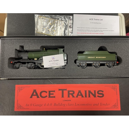 531 - Ace. O gauge steam locomotive with tender Bulldog 4-4-0 generally excellent in excellent box. (See p... 