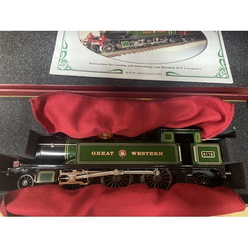 539 - Darstead. O gauge tank locomotive Great Western 8118 2-6-2T generally excellent in excellent box. (R... 