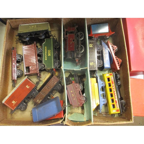 542 - Hornby. O Gauge collection mainly unboxed, with LMS maroon 5600 0-4-0, LMS maroon 2270 0-4-0T, SR 13... 