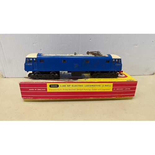 637 - Hornby. Hornby Dublo 2245 3,300 HP Electric Locomotive (2-RAIL) plus K's OO Gauge - G.W.R 0-4-2T Loc... 