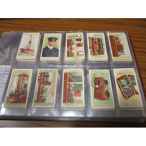 80 - Range of complete and part sets in an album, generally good, with 
L&B 1909 Wireless Telegraphy, 193... 