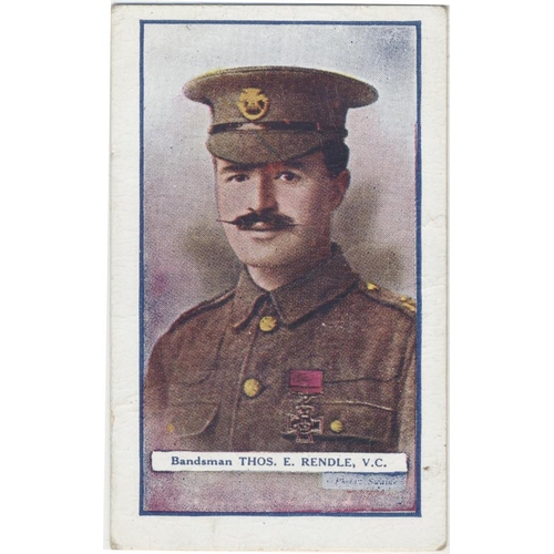 92 - Gallaher. 1915-8 The Great War Victoria Cross Heroes complete series 1 through 8, some cards stained... 