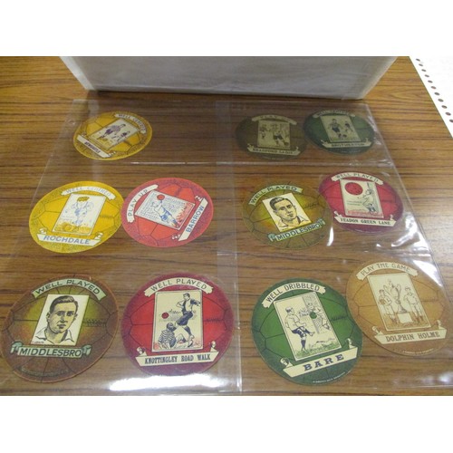 18 - J. Baines. Collection of ten pre 1920 football shaped cards generally very good to excellent with Ba... 