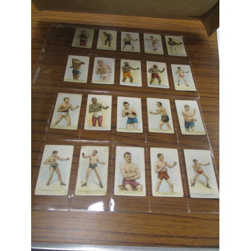 102a - Wills. 1911 Boxers, full set in generally fair condition. Cat. £396. (See photo) (R)