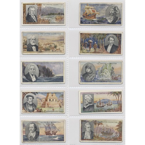 195 - F and J Smith. 1911 Famous Explorers complete set in plastic sleeves generally fair to good. Cat. £1... 