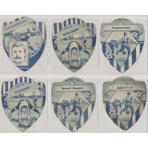 57 - J. Baines. Collection of pre-1920 shield type rugby cards generally good with Baildon, England, Glas... 