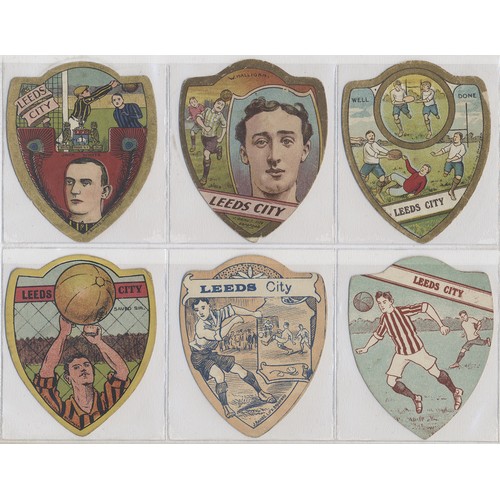 8 - J. Baines. Collection of c.1920s shield type football cards generally good to very good with Dewsbur... 