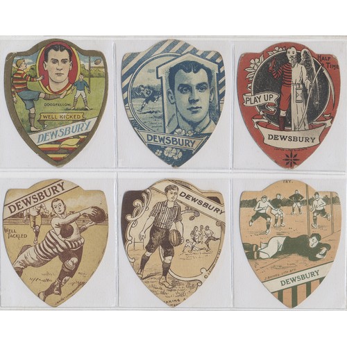 8 - J. Baines. Collection of c.1920s shield type football cards generally good to very good with Dewsbur... 