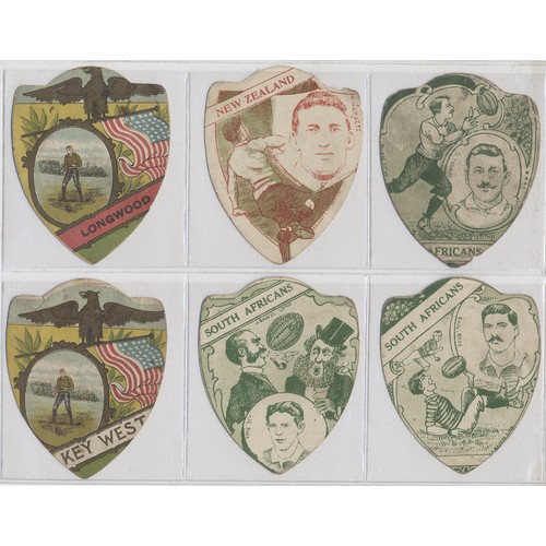 49 - J. Baines. Collection of pre-1920 shield type foreign/non-English rugby cards, generally fair to goo... 