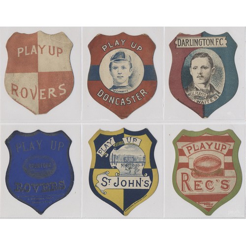 64 - Fascinating, early collection of football/rugby cards in the style of J. Baines, printed by Richards... 