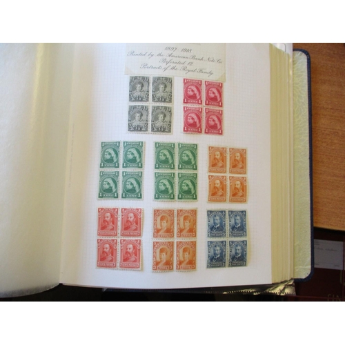 141 - Newfoundland. M/U coln 1857-1947 in album, with many vals duplicated, some heavily. Incl 1860 6d ora... 