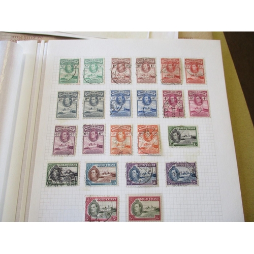 160 - Gold Coast. QV-QE mostly FU, some mint on leaves incl. 1884 set FU, 1902 set to 10/- (5/- M), 1904 s... 