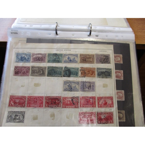 288 - USA. Early period coln in folder incl 1873 issues to 24c M/U,1893 Columbian Expostion to 50c U, also... 