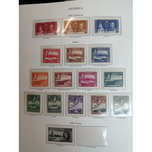 29 - BC KGVI mounted mint coln in 6 SG boxed, printed page (hingeless) binders. Ranges incl Aden with 193... 