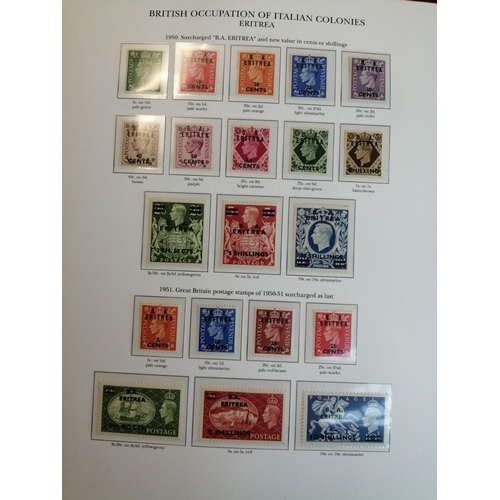 29 - BC KGVI mounted mint coln in 6 SG boxed, printed page (hingeless) binders. Ranges incl Aden with 193... 