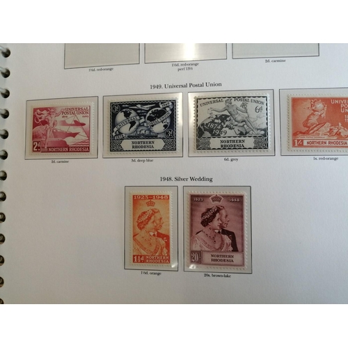 29 - BC KGVI mounted mint coln in 6 SG boxed, printed page (hingeless) binders. Ranges incl Aden with 193... 