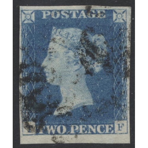 323 - GB. 1840 1d blacks, 13 FU examples all four marg, from plates 1a to 10, 10 having red MC’s, plus 2d ... 