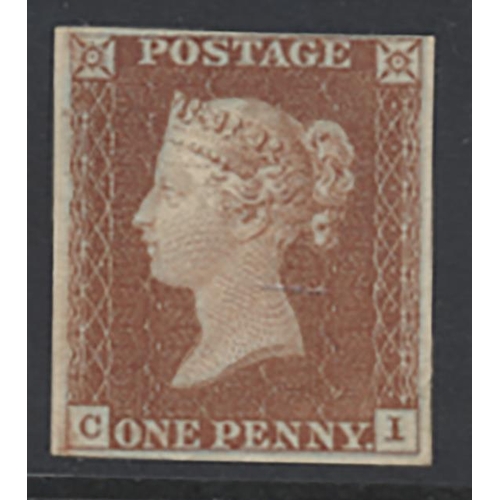 331 - Later L.E. range on s/page, with 1840 2d deep full blue 4 marg FU, 1841 1d red 4 marg unused, 1854-7... 