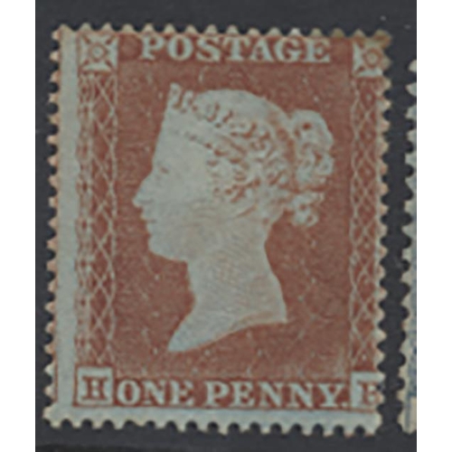 331 - Later L.E. range on s/page, with 1840 2d deep full blue 4 marg FU, 1841 1d red 4 marg unused, 1854-7... 