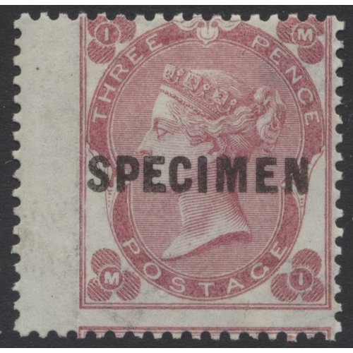 333 - Early SP issues collection on leaves, with 1855-7 set of “SPECIMEN” ovpts with 4d on thin white pape... 