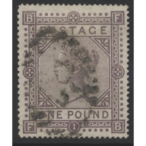 344 - GB. 1867-83 Hi vals range with “SPECIMEN” ovpts incl 5/- pl.1 type 6, 5/- pl.2 type 9, 10/- wmk MC o... 