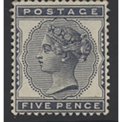 361 - 1880-81 mint set to 5d plus 1881 1d lilac bot 14 and 16 dots, most fine o.g. (SG 165-9, 170, 172) Ca... 