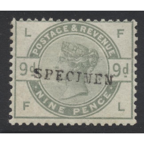 363 - 1883-4 Lilac and Green issue on leaves, with set to 1/- ovpt “SPECIMEN” mtd, mainly fine with gum, m... 