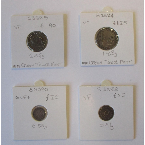 196 - Charles II collection generally fine to very fine with hammered groat mm crown, 3d mm crown, half gr... 