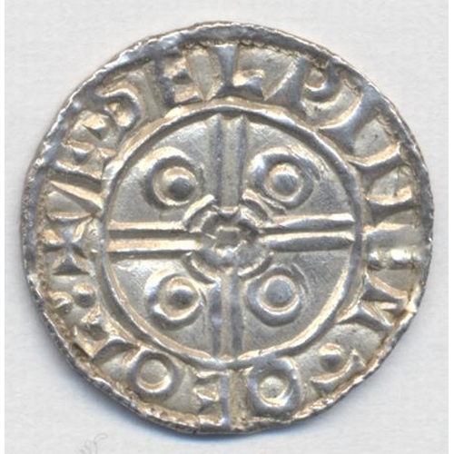 237 - Cnut. 1016-1035 pointed helmet type penny, extremely fine. (S.1158) (See photo) (Y)