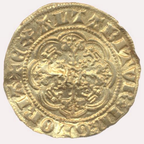 247 - Edward III. Fourth coinage quarter nobel fine. (S. 1498) (See photo) (Y)