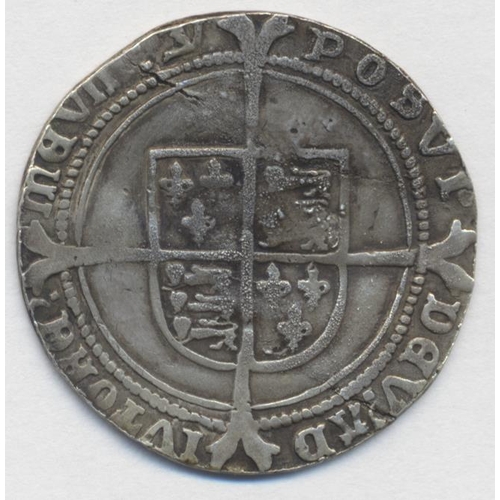 268 - Edward VI. Fine silver issue sixpence, London mint, mint mark y, fine, slight crack. (S.2483) (See p... 