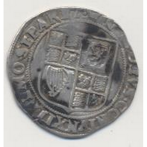 279 - James I. Shilling second coinage fourth bust fair/fine mintmark coronet. (S.2655) (See photo) (Y)