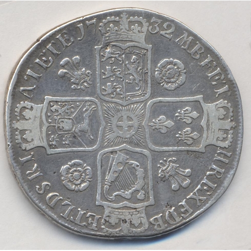 300 - 1732 crown, SEXTO, nearly very fine. (See photo) (Y)