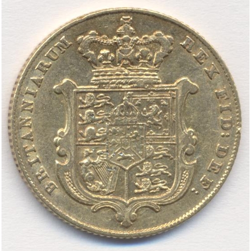 321 - Investment Gold lot - documents required. 1826 sovereign near very fine. (See photo) (Y)