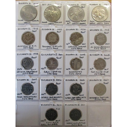 459 - Collection including 2005 silver stamp ingot set of 4, CuNi uncirculated 2012 London Olympics collec... 