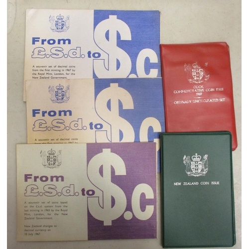 519 - Collection with boxed silver proofs FDC with New Zealand $1 1975-76, Sierra Leone 1L 1974, Gibraltar... 