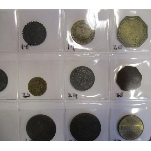 522 - World collection in 3 albums with wide range of countries with good range of tokens (90+), Austria, ... 