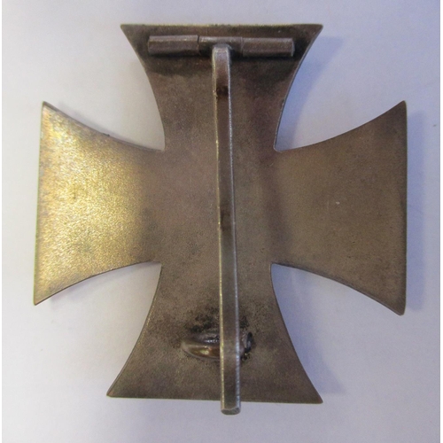 96 - 1914 Iron Cross 1st Class, pin back, slightly vaulted, about very fine. (Y)