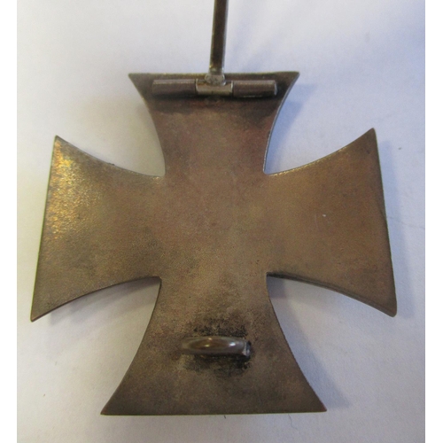 96 - 1914 Iron Cross 1st Class, pin back, slightly vaulted, about very fine. (Y)