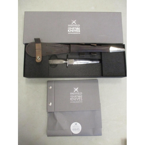 108 - 2019 Sheffield Collectable Knives reproduction Fairbairn-Sykes 1st Type fighting knife No 33651. The... 