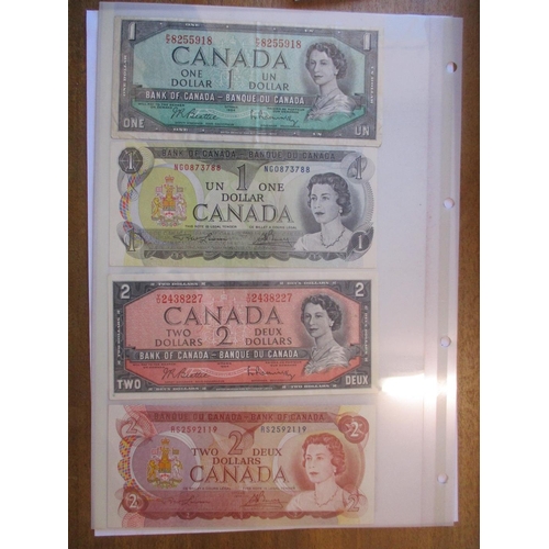 152 - Range of world issues, fine to near uncirculated, with Canada $2 1937 (2 Jan) Z/B, 1954  Y/U, 1974 R... 