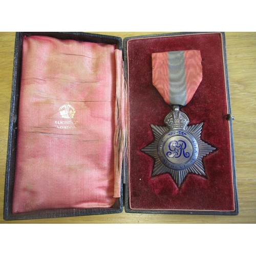 17 - WW1 era range with:
1. KGV Imperial Service Medal (Star) to John Packer good very fine in Elkington ... 