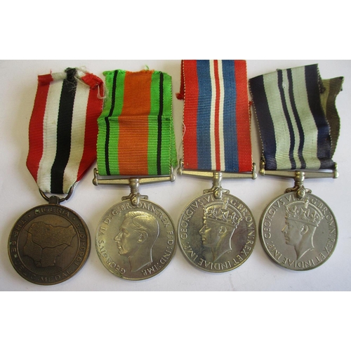 18 - Mixed range with KGV Efficiency Medal (Territorial) to 2035525 Gnr W.H.F. Clarke R.A., WW2 1939-1945... 