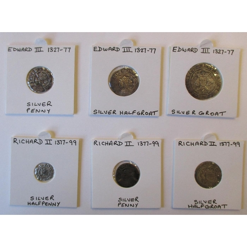 200 - Edward I to Richard II collection generally fine to very fine including groats, half groats, pennies... 