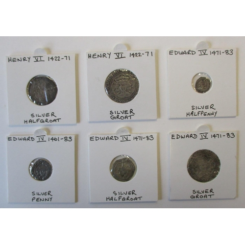 201 - Henry V to Edward IV hammered collection generally fine to very fine including groats, half groats, ... 