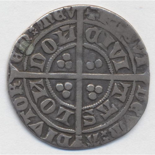 249 - Richard II. Silver groat, new lettering, retrograde Z before FRANC fine. (S.1679) (See photo) (Y)