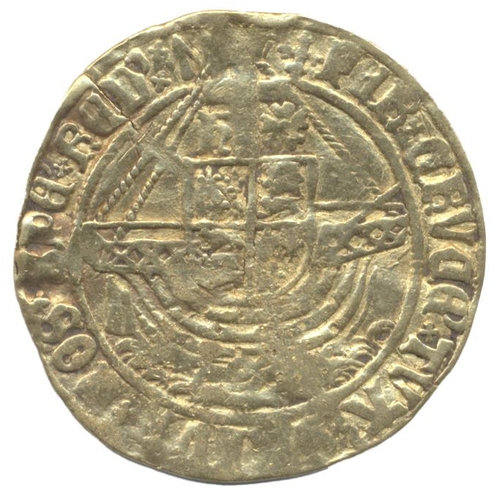 257 - Henry VII. Angel mintmarks cross-crosslet and pheon, fine, crack at 5 o'clock. (S. 2187) (See photo)... 