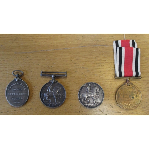 26 - Range with 
1. Territorial Force Efficiency Medal KGV to 162 L. SJT. J. E. Patrick. 6/MANCH:REGT, 
2... 